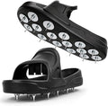 Epoxy Spike Shoes for Flooring, US XLarge Size Black | Sharp Spiked Shoes for by TypeGearHub