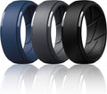 ThunderFit Men's Silicone Rings 10mm Wide 2.5mm Thick Rubber Bands, Breathable, Variety Multipack 1-10