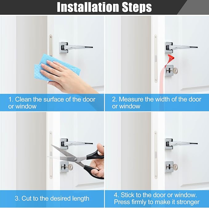 Draft Seal Tape for Doors and Windows 2 in x 20 Ft Silicone Weather Stripping - Image 5