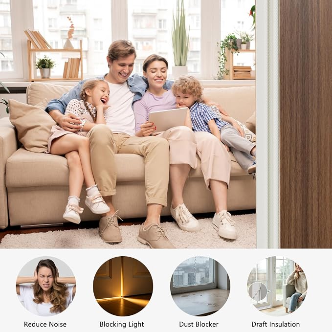 19.6 Ft V Shape Weather Stripping Door Seal Window Insulation Strip | Dense Foam - Image 5
