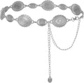 FIORETTO Metal Waist Chain Link Belt for Women Western Cowgirl Boho Turquoise Belts for Dress Jeans Country Concert Outfit