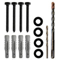 Lag Bolt Kit for Mounting A TV Into Wood Or Concrete by ECHOGEAR