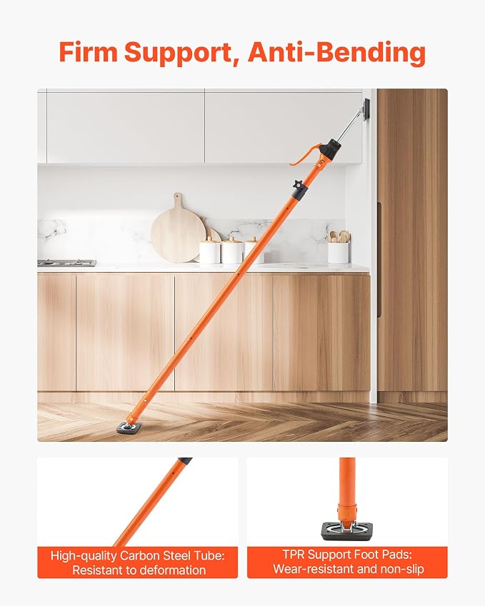 VEVOR Cabinet Jack Support Pole, 49.2-114.6 Inch Steel Telescopic Quick Support - Image 6