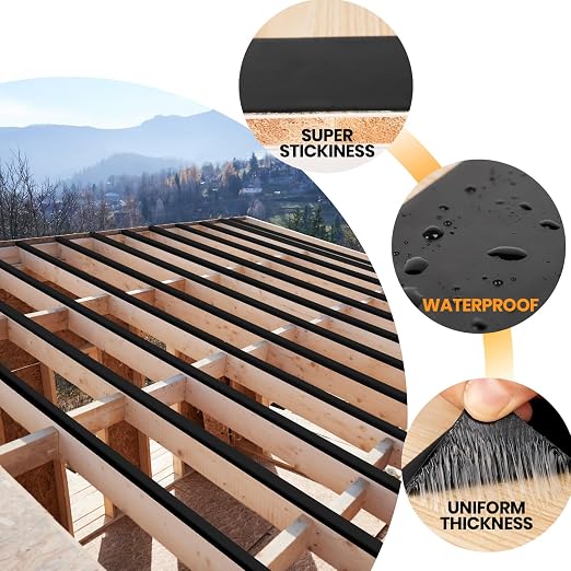 ADHES Deck Joist Tape, 6 Rolls Weather Resistance & Waterproof | Butyl Joist - Image 4