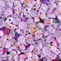 50pcs Cute Slime Charms Mixed Set Resin Flatback for DIY Craft Making and Ornament Scrapbooking Beads Assorted Candy Fruit Cake Christmas Gifts Trellis Resin Ornament Kit Making Supplies
