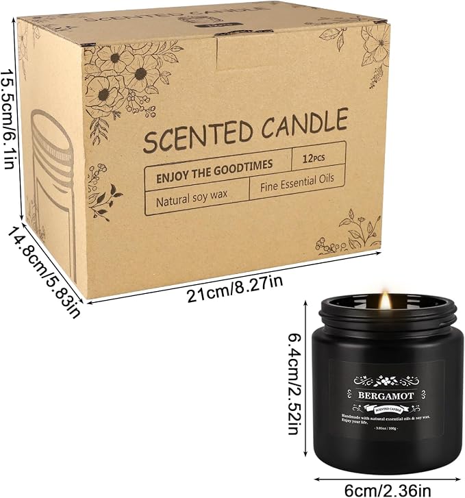 YOROXRG Scented Candles Gifts Set 24 Pack Soy Wax Travel Tin Jar Candles - Image 9