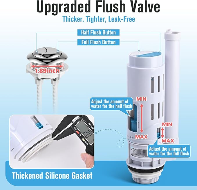 2-Inch Dual Flush Valve & Fill Valve Replacement Kit - Image 5