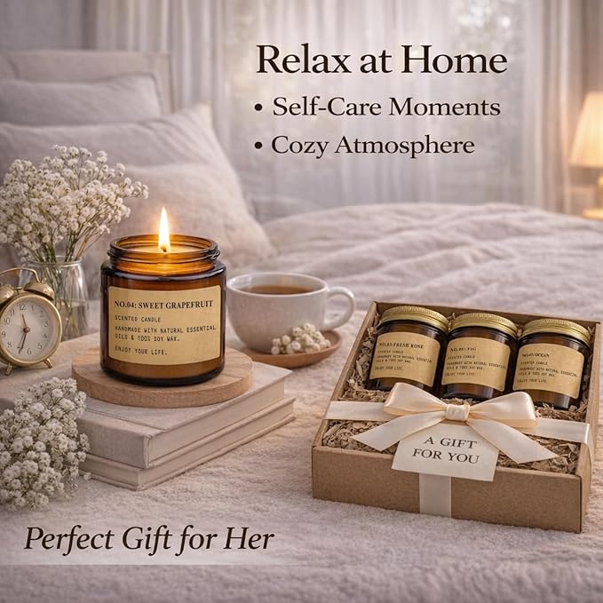 Scented Candles for Home, 8 Pack Soy Wax Candle Set, Scented Candles | Gift Set - Image 4