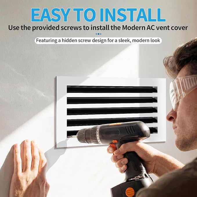 16x10 Modern AC Vent Cover, Decorative Air Vent Register Grille - Image 4