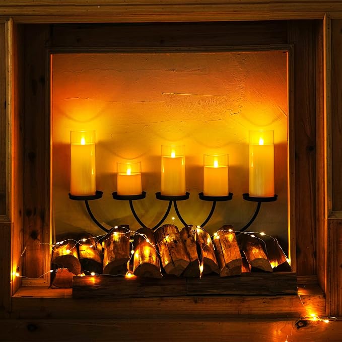 Homemory Pure White Flickering Flameless Candles, Battery Operated Acrylic LED - Image 7
