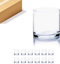 WGVI WGV Cylinder Vase Bulk, Floral Container, Glass Candle Holder Centerpiece by WGVInternational-OpusGlassware