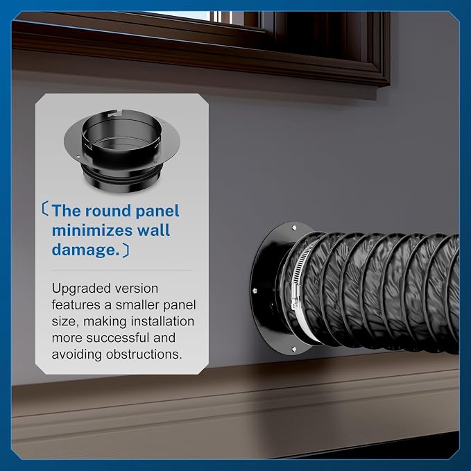 Hon&Guan Dryer Vent Connector, High Quality Iron Twist Lock Dryer Vent Wall - Image 4