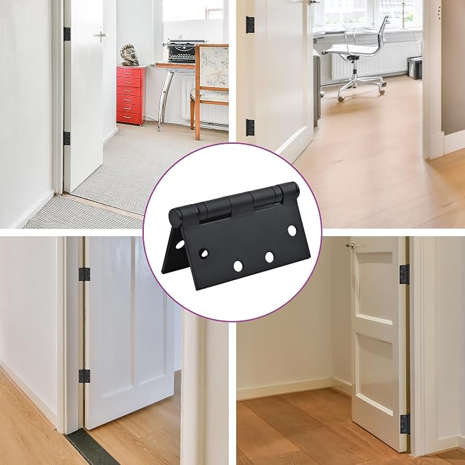 Matte Black Heavy Duty Door Hinge 4.5 X 4.5 Inch Ball Bearing Commercial Hinges - Image 6