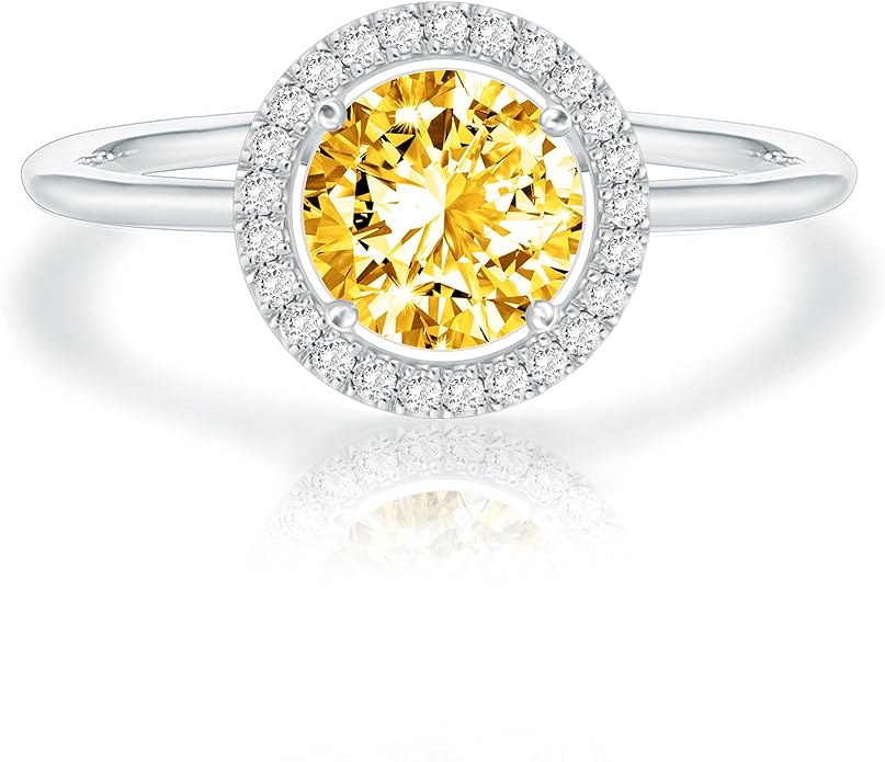 PAVOI 14K Gold Plated Crystal Birthstone Rings | Rings For Women