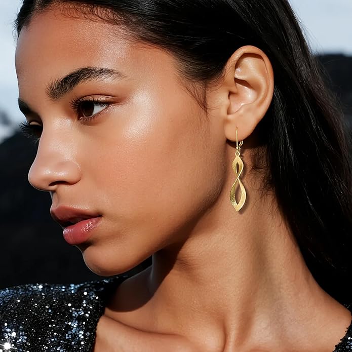 925 Sterling Silver Teardrop Dangle Earrings for Women Leverback Drop Dangle Earrings Jewelry Hypoallergenic Sterling Silver Teardrop Earring for Women Gifts