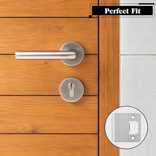 Extended Door Strike Plate, 2-1/2" x 2-1/4" Extended Lip Strike Plate | Matte - Image 3