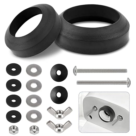 Universal Toilet Tank Bolts & Rubber Gaskets - Image 3