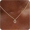 Initial Necklaces for Women,14K Gold Plated Necklaces, A-Z Letter Pendant Charm Necklace Trendy Dainty Hypoallergenic CZ Custom Personalized Name Necklace Gold Jewelry Birthday Christmas Gift for Her