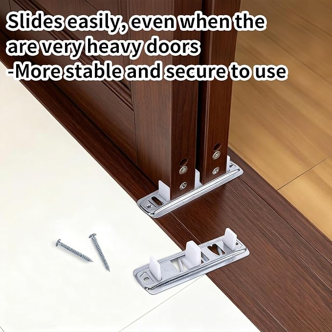 Complete Sliding Closet Door Roller Kit, Includes 4 Rectangular Smooth Rollers - Image 7