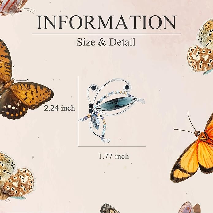 Animal Brooch for Women Girls Rhinestone Animal Brooch Lapel Pin Jewelry Gift for Mom Wife