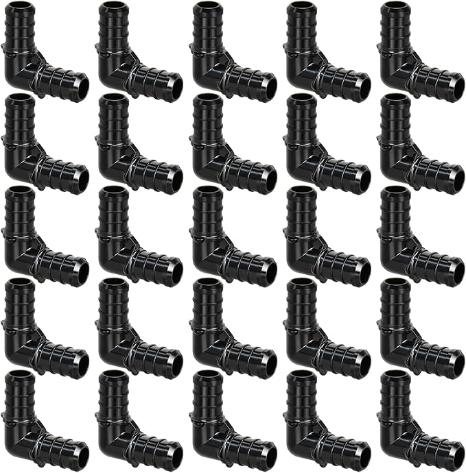 25pcs 1/2" Poly PPSU Barb Crimp PEX Elbow Fittings, No Lead | by PXZBLG