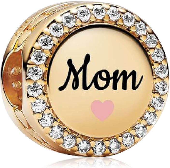 Family Mom Heart Charms 925 Sterling Silver Bead for Bracelets and Necklaces For Women Jewelry Present