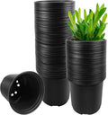 RAOOKIF 100 Pack Nursery Pots, 4 5 6 Inch Nursery Pot by RAOOKIF