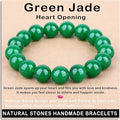 AD Beads Handmade Gemstone Stretch Elastic Bracelet Crystal Healing Reiki Nature's Beauty and Spiritual Essence Unisex