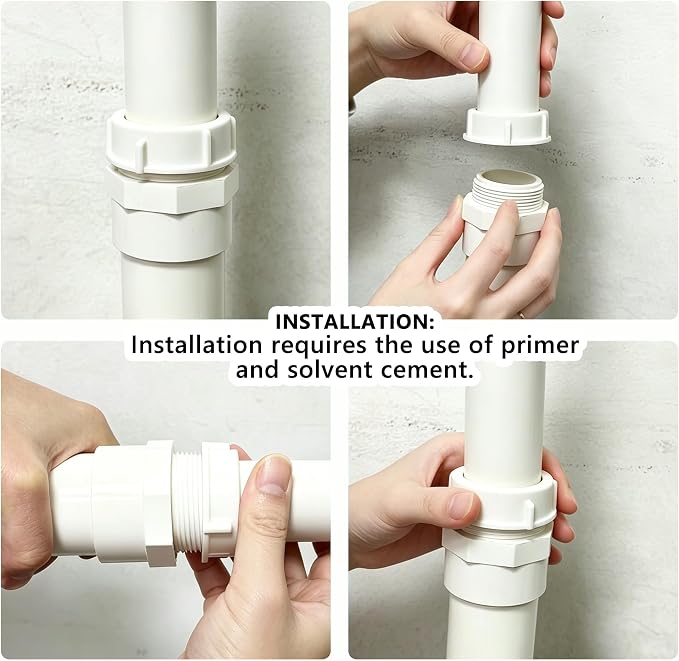 5 Pack 2" PVC Fittings, 2 inch NPT Male PVC Pipe Adapter, Swimming Pool & - Image 4