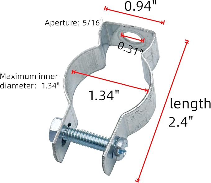 Conduit Hanger & Conduit Clamp, Electrical EMT Rigid Conduit Pipe Mount Clamps - Image 5