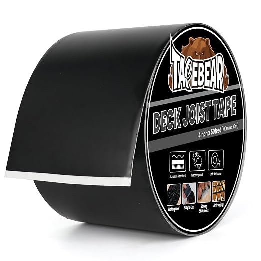 TAPEBEAR Joist Tape 4"×50' Deck Joist Tape Waterproof Butyl Sealant | Joist by TAPEBEAR