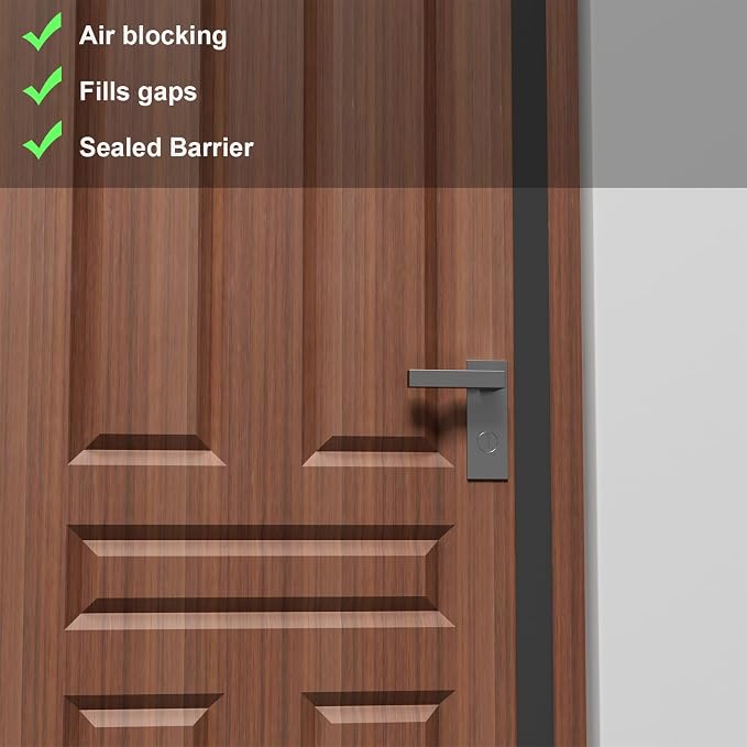 Elvone T-Shaped Weather Stripping Seal, 1.97 in x 40 ft | Flexible door seal - Image 4