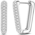 NARMO Earrings for Women 925 Sterling Silver Heart Hoops Small Colorful Rainbow Hoop Earrings Huggie Earrings