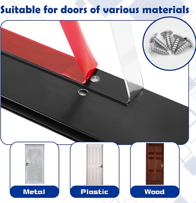 Gisafai 2 Pcs 48 Inches Door Mouse Stopper, Metal Sweep, Weather Seal - Image 3