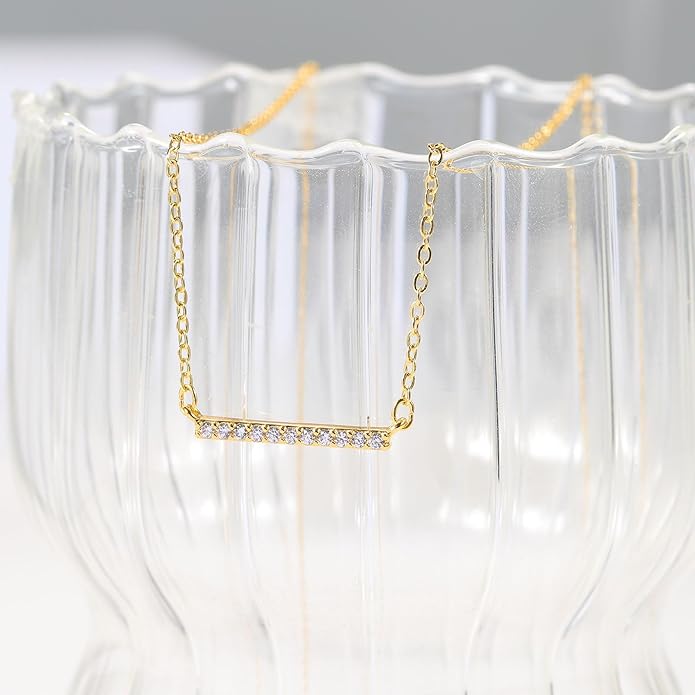 14K Gold Plated Dainty Pendant Butterfly Bead Boot Bee Baseball Flower Compass Airplane Heart Hummingbird Tree Necklace Simple Jewelry Gift for Women