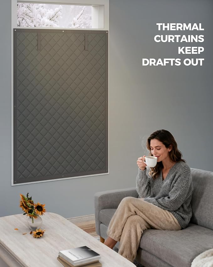 Augblinds Window Insulation for Winter, Curtain Size 38 x 62 Inch, Thermal - Image 3