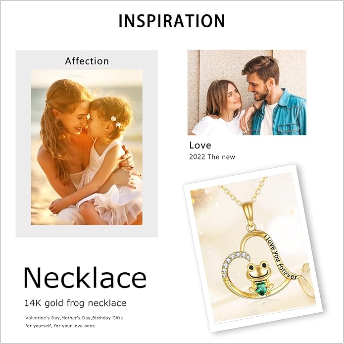 KECHO 14K Gold Animal Pendant Necklace - Dainty Zodiac & Pet Inspired Charm Necklace for Women - 16+1+1"