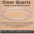 AD Beads Handmade Gemstone Stretch Elastic Bracelet Crystal Healing Reiki Nature's Beauty and Spiritual Essence Unisex