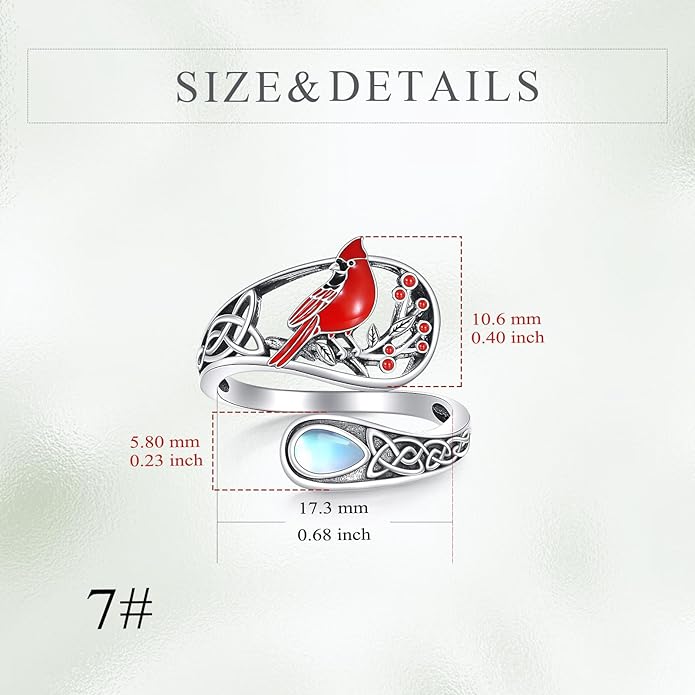 Animal Spoon Ring 925 Sterling Silver Adjustable Animal Spoon Ring Jewelry Gifts for Women Men