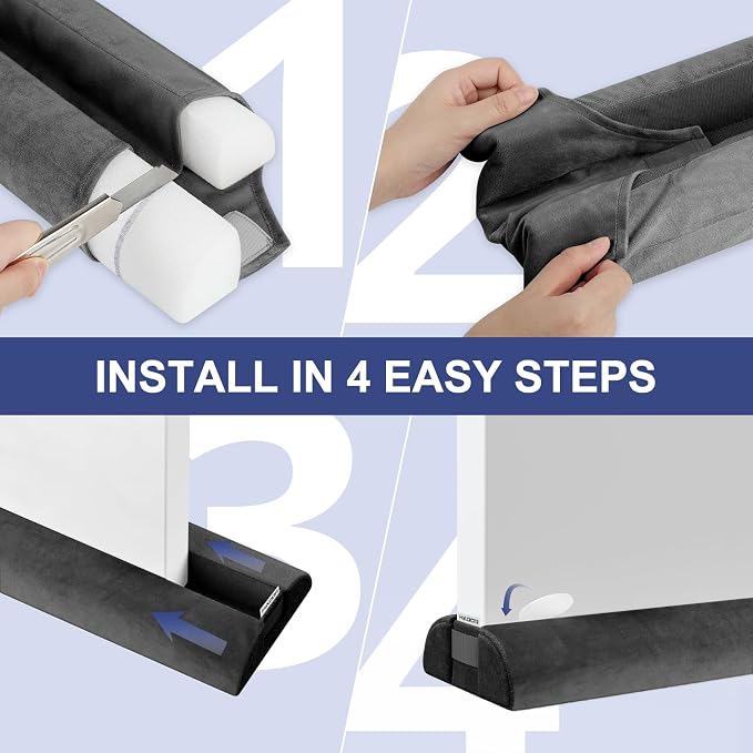 HADOR Door Draft Stopper for Bottom of Door, Adjustable 36 Inch, Double-Sided - Image 5