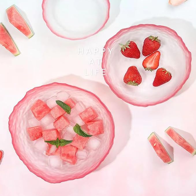 Glass Bowl for Salad Candy Fruit Serving Decorative Bowl Dish, Snack Dessert - Image 6
