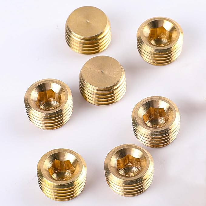 Brass 3/8" NPT Male Pipe Plug Fitting Set - Image 6