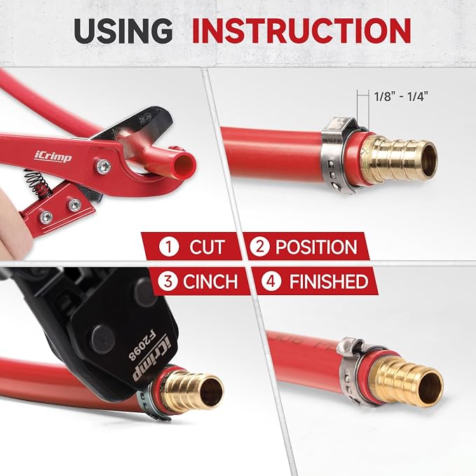 iCrimp PEX Pipe Clamp Crimping Tool Kit - Image 5
