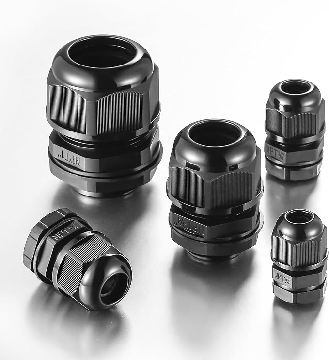 RTHIEAI 50 PCS 3/8" NPT Nylon Cable Gland Joints - Image 5
