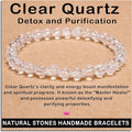 AD Beads Handmade Gemstone Stretch Elastic Bracelet Crystal Healing Reiki Nature's Beauty and Spiritual Essence Unisex