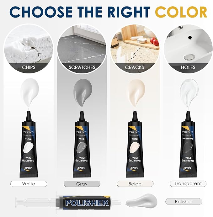 Quartz Countertop Repair Kit, Granite & Marble Repair Kit - Image 3
