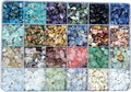 Gemstone Beads Natural Irregular Shaped Stone Chips Crystal Energy Healing Power for Jewelry Making(24 Materials-1)