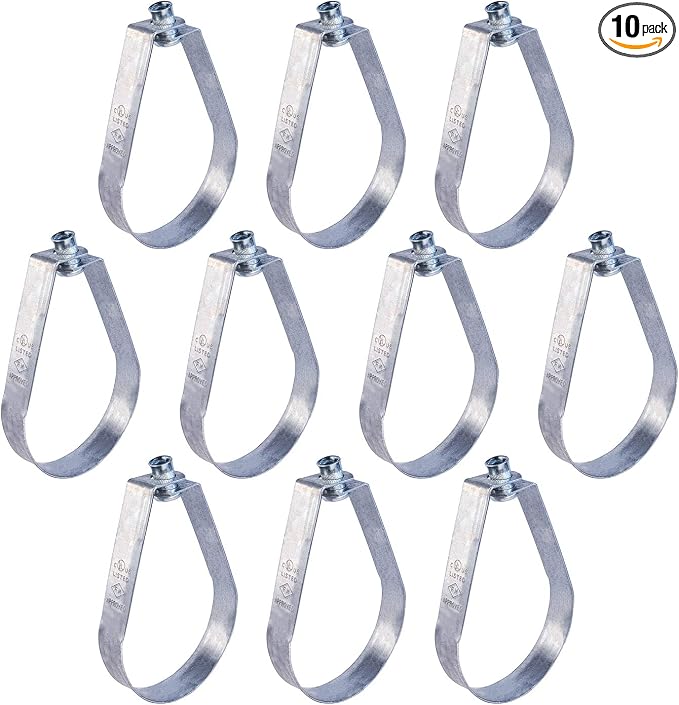 Highcraft ITSO-HQ01-10 Swivel Loop Pipe Hanger, Pre-Galvanized Steel, 1 in. by Highcraft