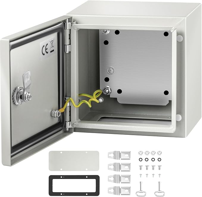 VEVOR NEMA Steel Enclosure, IP66 Waterproof & Dustproof, Outdoor/Indoor by VEVOR
