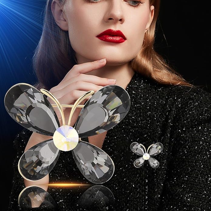 Animal Brooch for Women Girls Rhinestone Animal Brooch Lapel Pin Jewelry Gift for Mom Wife